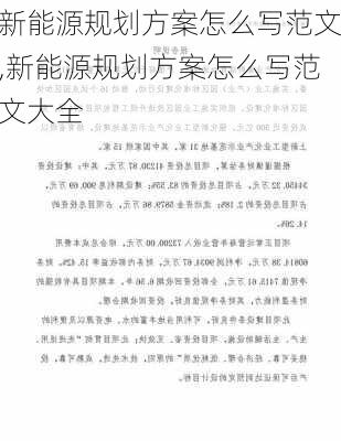 新能源规划方案怎么写范文,新能源规划方案怎么写范文大全